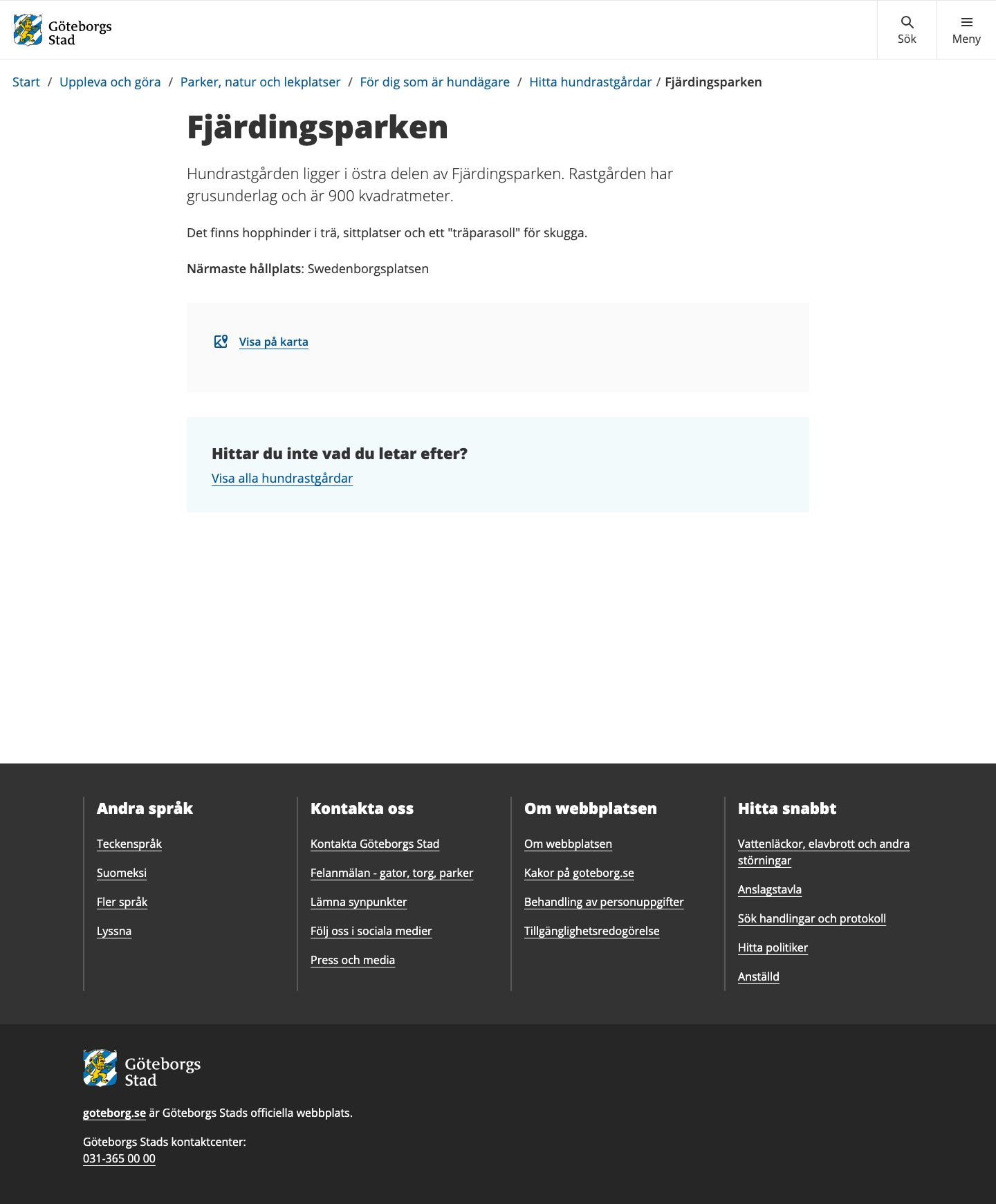 Fjardingsparken hundrastgård