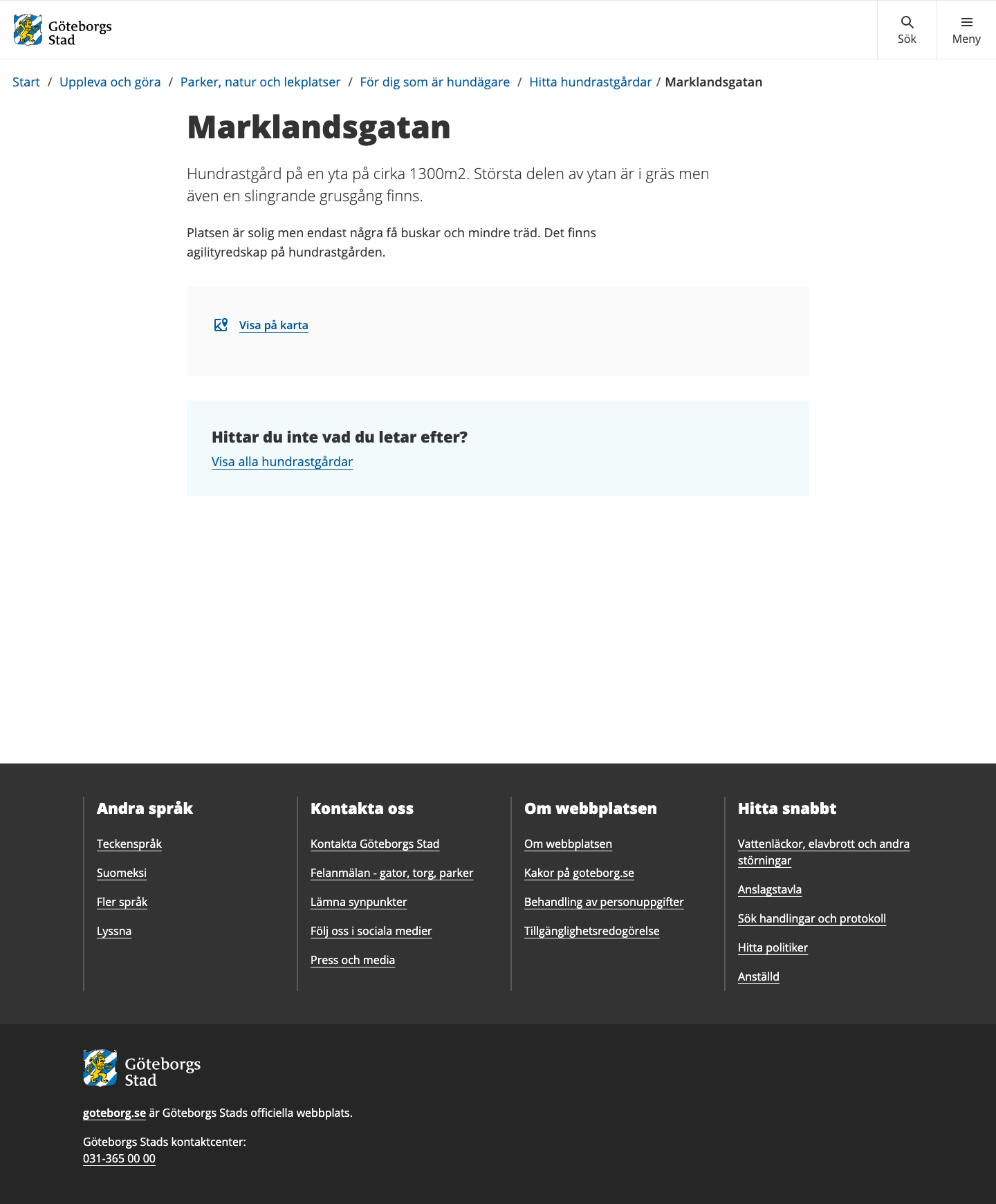 Marklandsgatan hundrastgård