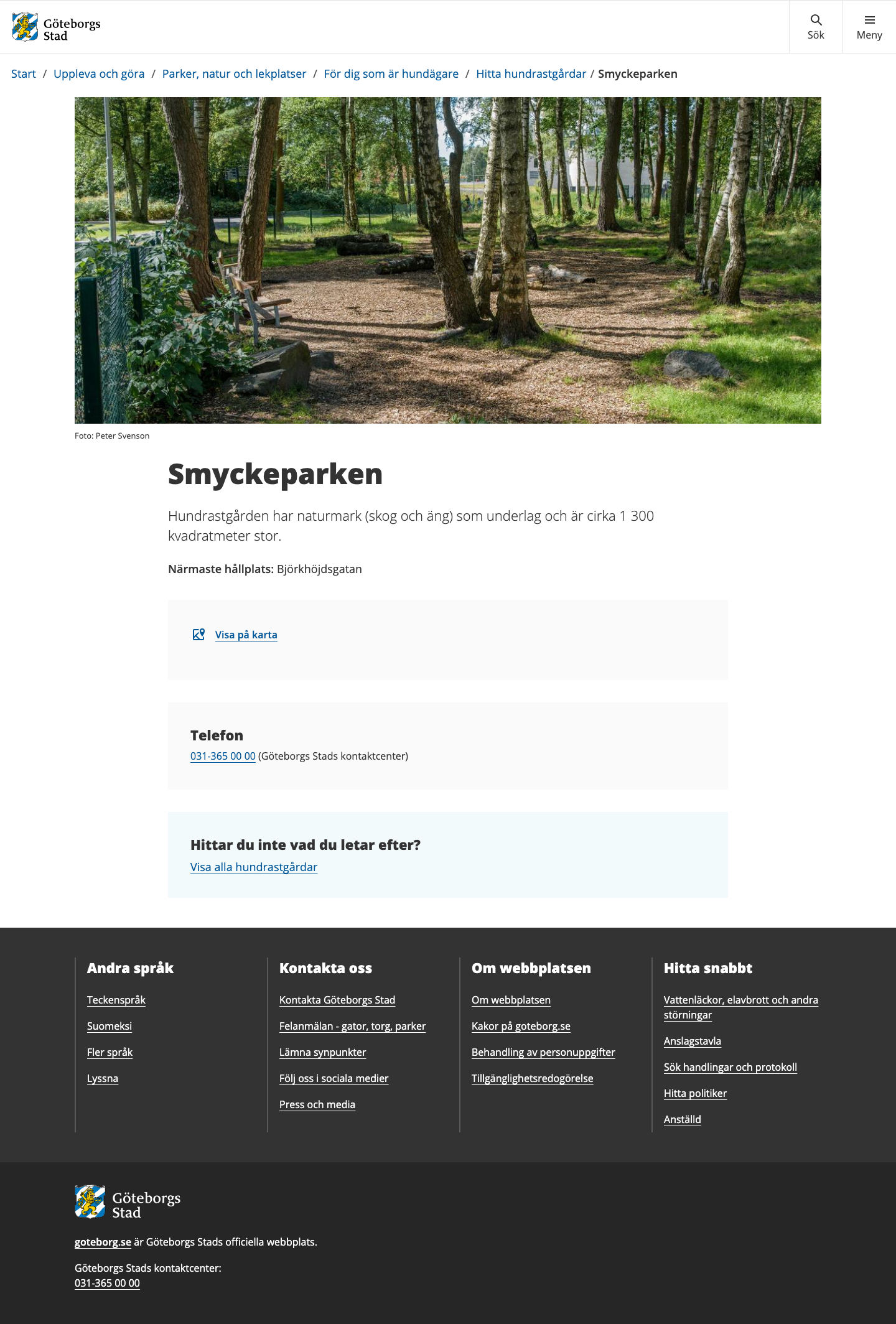 Smyckeparken hundrastgård